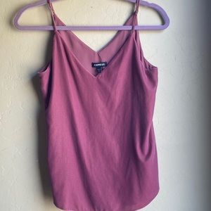 Express xs velvet soft spaghetti strap tank blouse new